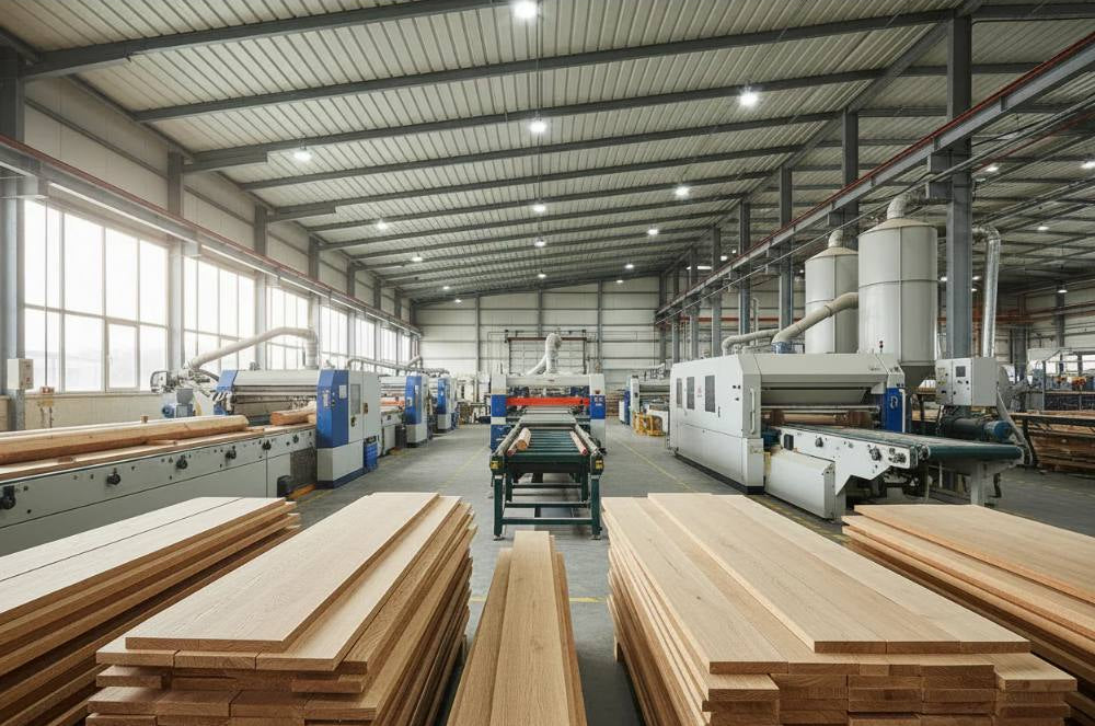 Workers on the Katower production line assembling high-quality cat trees with precision craftsmanship