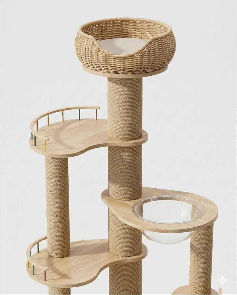 Katower OEM/ODM cat furniture manufacturer providing custom cat trees, cat villas, and pet furniture solutions for international clients.